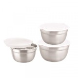 Set 3 boluri INOX capace plastic 14x16x18cm Grunberg IGR2436