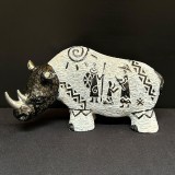 Figurină decorativă rinocer din ceramică &ndash; China