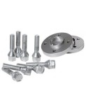 Set doua distantiere roti auto 4x100 pe 16mm, 57.1 plus prezoane M12X1.50 pentru VW, Skoda