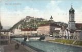 *Austria, poduri (2), Graz, c.p.i., circulata, 1910, Printata