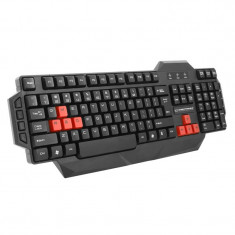 Tastatura Gaming Seaker Esperanza, interfata USB, Negru/Rosu foto