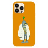 Husa compatibila cu Apple iPhone 14, Viceversa, model Bling bling Bender Futurama , Silicon, TPU
