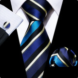 Set cravata + batista + butoni - matase - model 687