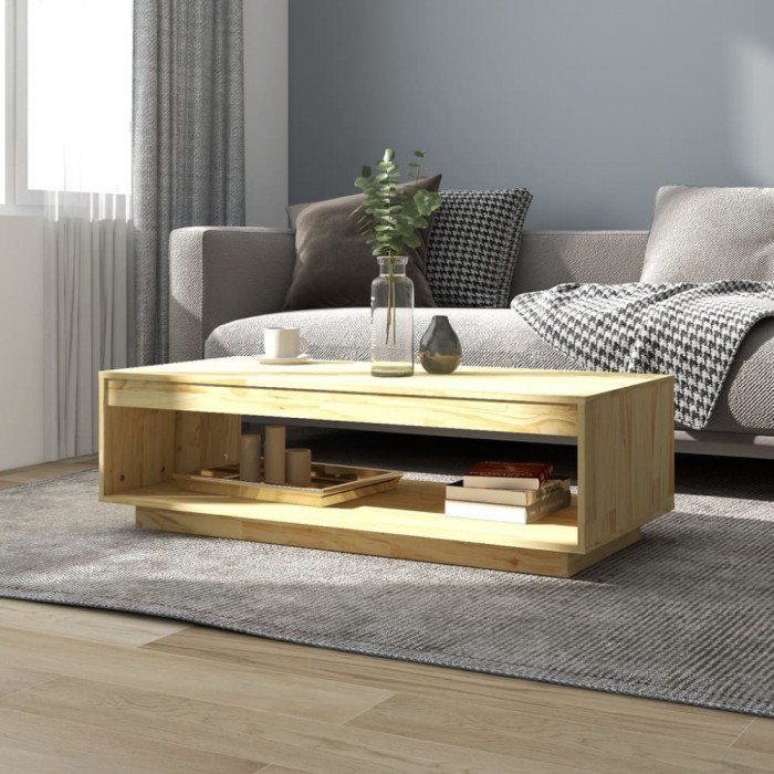 vidaXL Măsuță de cafea, 110x50x33,5 cm, lemn masiv de pin 808508