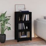 VidaXL Bibliotecă, negru, 50x35x97 cm, lemn masiv de pin 821708
