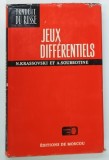 JEUX DIFFERENTIELS par N . KRASSOVSKI et A . SOUBBOTINE , 1977 * TEXT IN LIMBA FRANCEZA