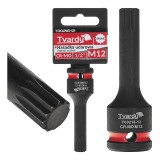 Cheie tubulara de impact SPLINE 1 / 2&quot;, M12, Cr-Mo, Tvardy T00218-12