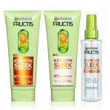 Garnier Fructis Sleek Routine set pentru par uscat
