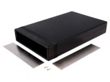 Carcasă neagră ABS IP54 cu panou 160x250x40 mm