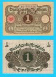 Germania (p#58) 1 Mark 1920 UNC 'Darlehnskassenschein' serie: 60.644880; (ROG CITITI DETALIILE!)