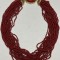 COLIER CORAL - Natural - Mare - Format din 20 siraguri mici - 45cm - Vintage !