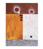 Tablou abstract pictat manual gigant - Interplanetar, 120x90cm ulei pe panza in relief efect 3D, gata de agatat pe perete
