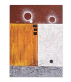 Cumpara ieftin Tablou abstract pictat manual gigant - Interplanetar, 120x90cm ulei pe panza in relief efect 3D, gata de agatat pe perete