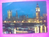 HOPCT 17010 HOUSES OF PARLIAMENT -LONDRA -ANGLIA - --EUROPA -CIRCULATA