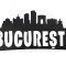 Sigla metalica Bucuresti cu suport