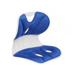Suport pentru Scaun, Flippy, pentru Corectarea Posturii, Portabil, Ergonomic, Ameliorare Durere, Respirabil, 32x29x28 cm, Marime S, Albastru foto
