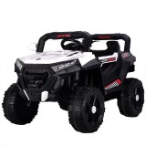 Cumpara ieftin Masinuta electrica pentru copii, 4x4 Kinderauto SuperCar, 100W, 12V, cu scaun tapitat, alba