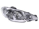 Far Peugeot 206 (2_) 01.1998-11.2005 TYC partea Dreapta, tip bec H7+H7 fara motoras