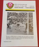 Program meci fotbal DYNAMO DRESDA - VICTORIA BUCURESTI (UEFA CUP 15.03.1989)