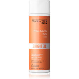 Revolution Skincare Brighten PHA &amp; Lactic Acid tonic exfoliant delicat pentru piele uscata si sensibila 200 ml