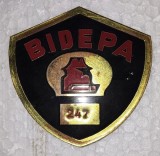 CY Insigna-Ecuson &quot;BIDEPA&quot; agent paza / dupa 1990 / RARA