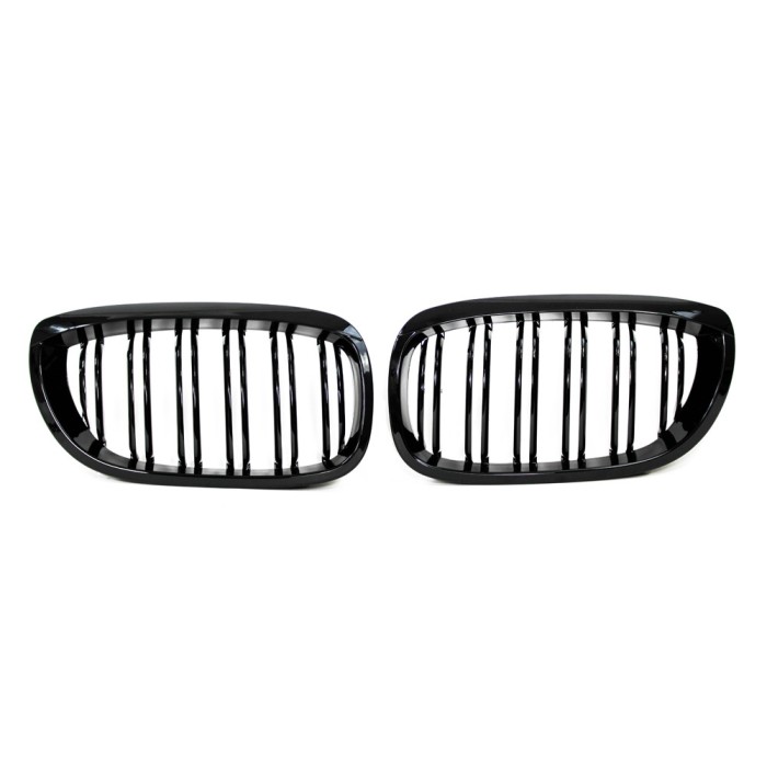 Grila dubla BMW E46 coupe cabrio facelift FL M-LOOK negru NOU