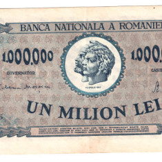 ROMANIA 1 000 000 1000000 LEI APRILIE 1947 STARE FOARTE FOARTE BUNA