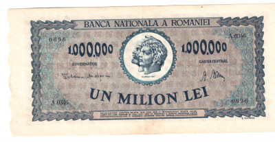 ROMANIA 1 000 000 1000000 LEI APRILIE 1947 STARE FOARTE FOARTE BUNA foto