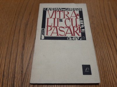 ADRIAN BELDEANU (dedicatie-autograf lui Neagu Radulescu) - Vitralii cu Pasari foto