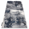 Covor DE LUXE modern 528 Abstracțiune - structural cremă / albastru inchis, 160x220 cm, Dreptunghi, Poliester