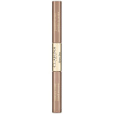 Clarins Brow Duo set pentru aranjarea spr&acirc;ncenelor pentru fixare și formă culoare 02 - Auburn 2,8 g