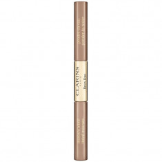 Clarins Brow Duo set pentru aranjarea sprâncenelor pentru fixare și formă culoare 02 - Auburn 2,8 g