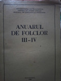 Anuarul de Folclor III - IV (1983)