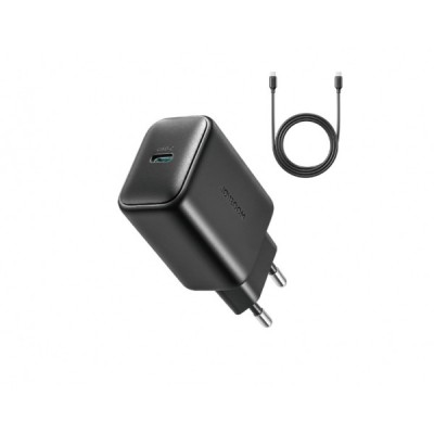 Incarcator Retea Cu Cablu USB-C Joyroom JR-TCF23, 25W, 3A, 1 x USB-C, Negru foto