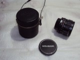 Obiectiv Soligor Wide-Auto 1:2.8 f=28mm cu toc piele