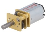 Motor DC POLOLU 6V 1,6A cu transmisie 30:1 și ax crestătură D - Cod POLOLU-2212