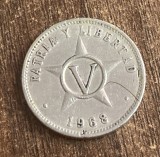 C50 - Moneda foarte veche - Cuba - 5 centavos - 1968