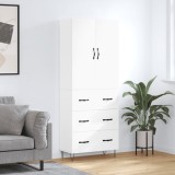 VidaXL Dulap &icirc;nalt, alb, 69,5x34x180 cm, lemn compozit 3198081
