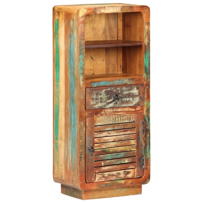Gossi dulap inalt, 45 x 32 x 110 cm, lemn masiv reciclat