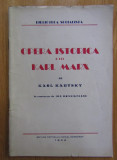 Karl Kautsky - Opera istorica a lui Karl Marx