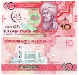 Turkmenistan 10 Manat 2017 Comemorativa P-38 UNC