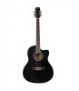 Chitara Acustica Flame CAG 230 C BK, Negru, Cutaway, Lemn Tei, Artar, 20 taste, Scala 648mm