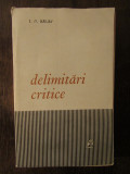 Delimitari Critice - I. D. Balan