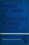 Boris Cazacu - Pagini de limba si literatura romana veche