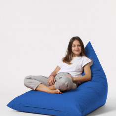 Fotoliu puf, Bean Bag Ferndale, Pyramid Bed, 145 cm, poliester impermeabil, albastru