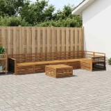 Cumpara ieftin Set de canapele de exterior 7 buc. 6-Locuri natural