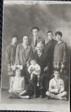 Fotografie tip Carte Postala, Romania, familie, 1927