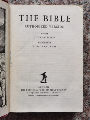 The Bible - Editor: John Stirling, Drawings By: Horace Knowles,553277 foto