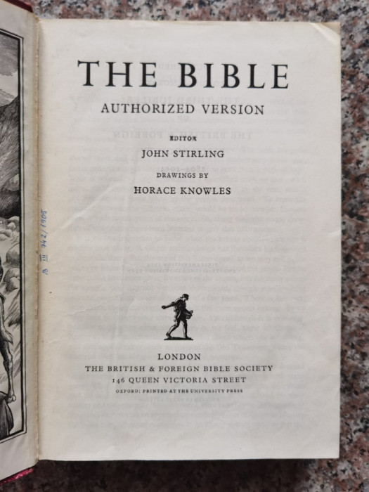 The Bible - Editor: John Stirling, Drawings By: Horace Knowles,553277