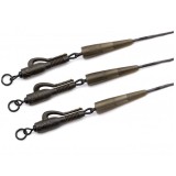 Montura Korda Kable Hybrid Leas Clip, Weed, 50cm, 3buc/pac